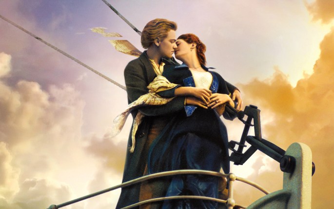 Amor sin límites, Kate Winslet y Leonardo DiCaprio en el Titanic